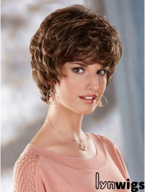 Wavy Brown Online Short Classic Wigs