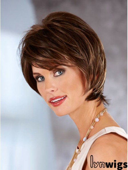 Straight Auburn Beautiful Chin Length Classic Wigs