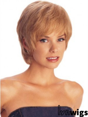 Short Layered Straight Auburn Amazing Synthetic Wigs