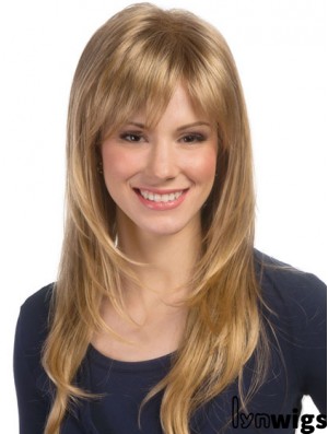 Wavy Layered Long Blonde Top Lace Front Wigs