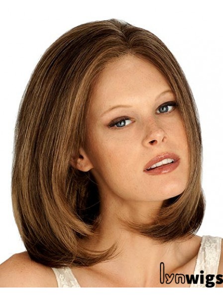 Chin Length Straight Lace Front Auburn Stylish Bob Wigs