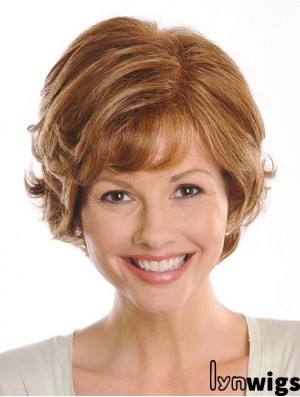 Brown Chin Length Wavy Layered 9 inch Exquisite Medium Wigs