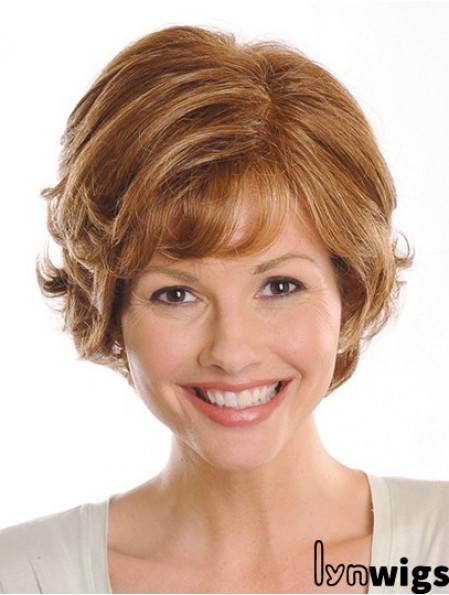 Brown Chin Length Wavy Layered 9 inch Exquisite Medium Wigs