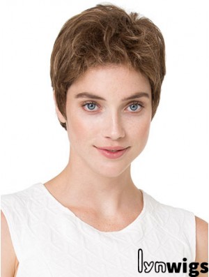 Cheapest 6 inch Wavy Blonde Boycuts Short Wigs