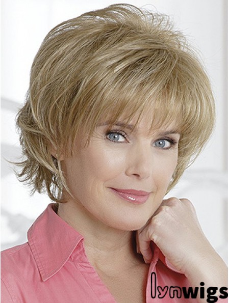 Wavy With Bangs 8 inch High Quality Short Wigs