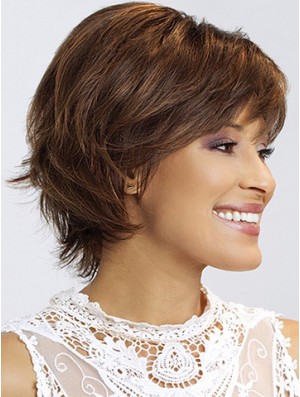 Wavy With Bangs 8 inch Stylish Short Wigs