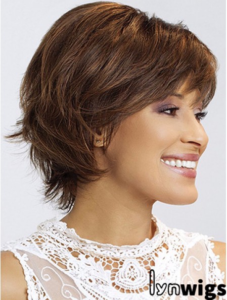 Wavy With Bangs 8 inch Stylish Short Wigs