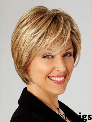 Durable Short Straight Capless Blonde High Quality Bob Wigs