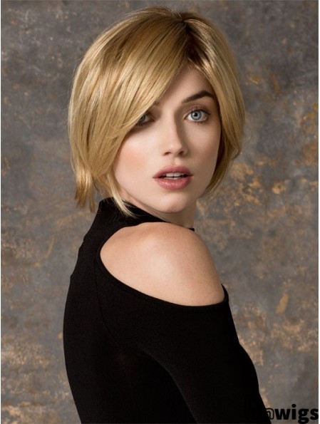 Bobs Chin Length Blonde Straight Cheapest Petite Wigs