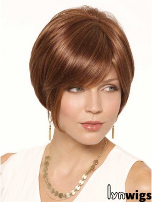 Short Auburn Cheapest 6 inch Straight Bob Wigs