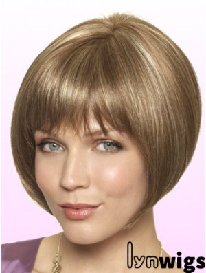 Lace Front Short Straight Blonde Style Bob Wigs