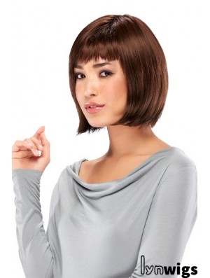 Lace Front Chin Length Straight Auburn New Bob Wigs