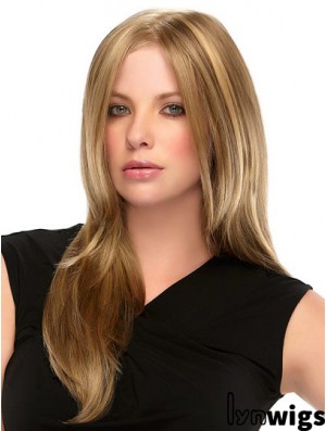 Straight Blonde Synthetic Long Monofilament Wig Women's Accessories