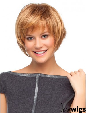 Capless Short Straight Auburn Cheapest Bob Wigs