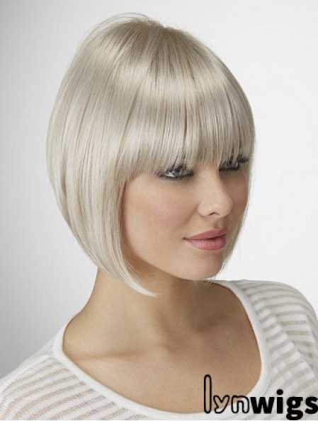 Straight Chin Length 10 inch Capless Great Bob Wigs