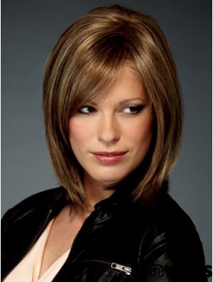 Capless Chin Length Straight Brown Best Bob Wigs