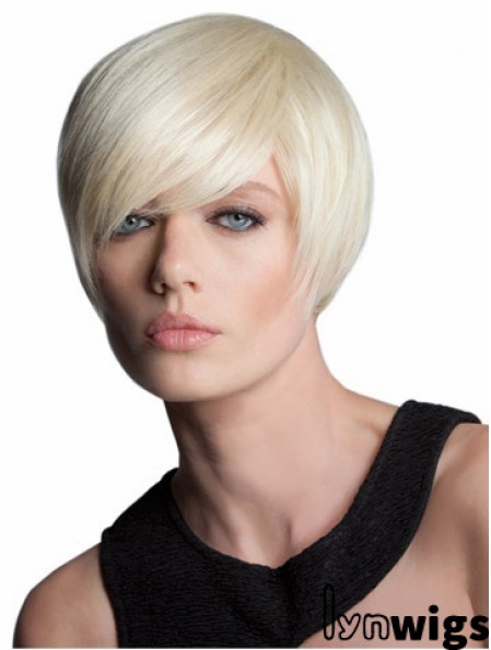 Capless Short Straight Blonde Style Bob Wigs