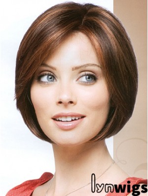 Capless Chin Length Straight Auburn Cheapest Bob Wigs