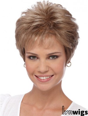 Short Wigs For Women With Capless Boycuts Cropped Length Wavy Style