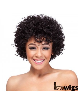 19 inch Classic Capless Synthetic Curly Wigs For African American Women