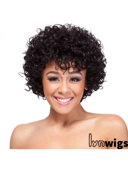 19 inch Classic Capless Synthetic Curly Wigs For African American Women