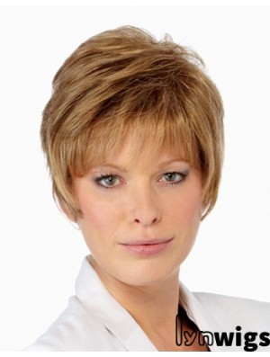 Boycuts Cropped Blonde Straight Amazing Petite Wigs