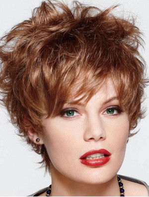 Wig Store UK Cropped Color Auburn Color With Capless Boycuts