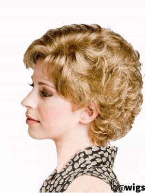 Curly Blonde Sassy Short Classic Wigs