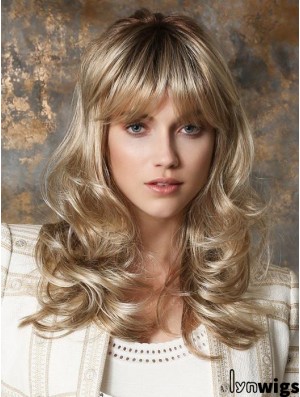 Long Monofilament Blonde 16 inch Classic Lady Wig