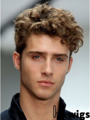 Fashion Blonde Synthetic Wavy Capless Short Boycuts Buy Men Wigs Online