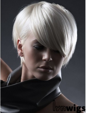 Capless Boycuts Short Straight 8 inch Designed Fashion Wigs