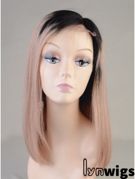 Long Straight Without Bangs Full Lace 14 inch Best Black Women Wigs