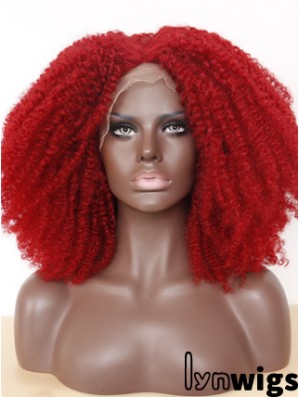 Comfortable 14 inch Long Kinky Wigs For Black Women