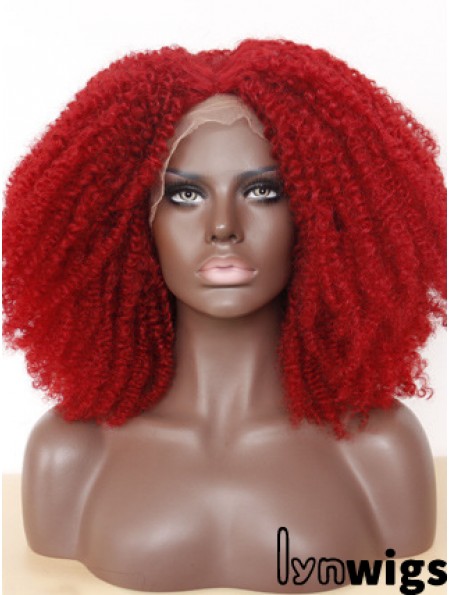 Comfortable 14 inch Long Kinky Wigs For Black Women