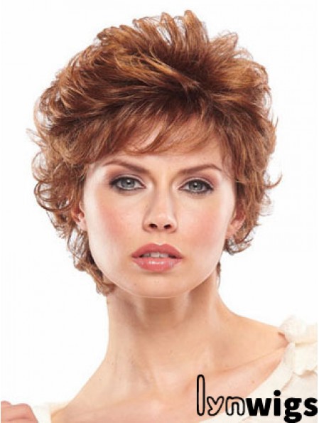 Auburn Short Wavy Classic Capless Wig Sale Online