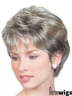 Wigs For Elderly Lady UK With Lace Front Chin Length