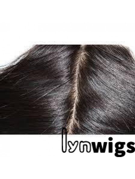 Soft Black Long Straight Lace Closures