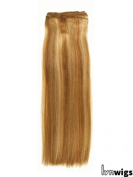 Straight Remy Human Hair Blonde New Weft Extensions