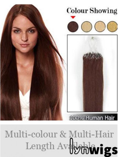 Online Auburn Straight Micro Loop Ring Hair Extensions