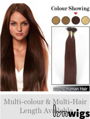 Auburn Straight Stick/I Tip Hair Extensions