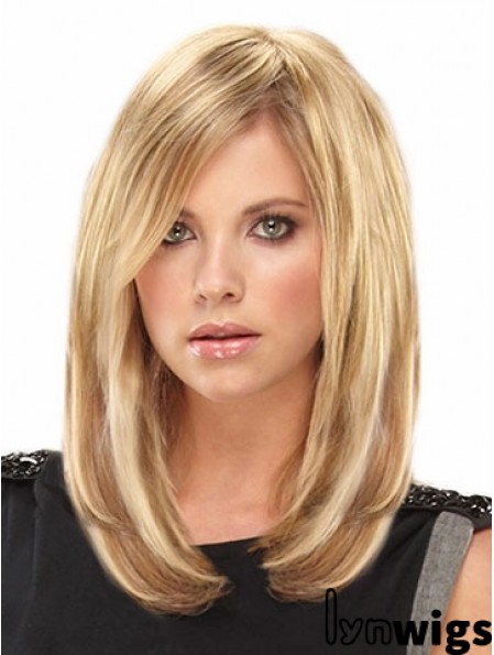 Amazing Blonde Straight Remy Human Hair Clip In Hair Extensions