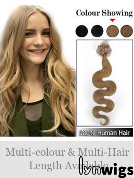 Stylish Blonde Wavy Micro Loop Ring Hair Extensions