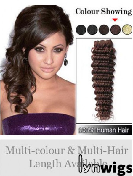 Wavy Remy Human Hair Auburn Sleek Weft Extensions