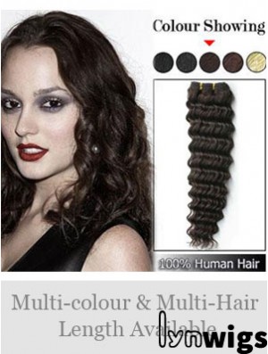 Wavy Remy Human Hair Brown Fabulous Weft Extensions