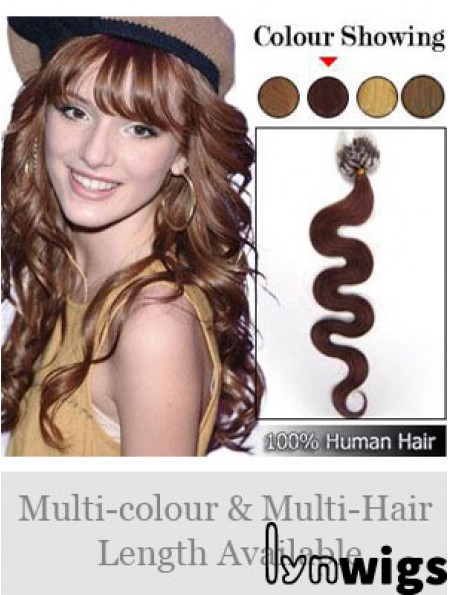 New Auburn Wavy Micro Loop Ring Hair Extensions