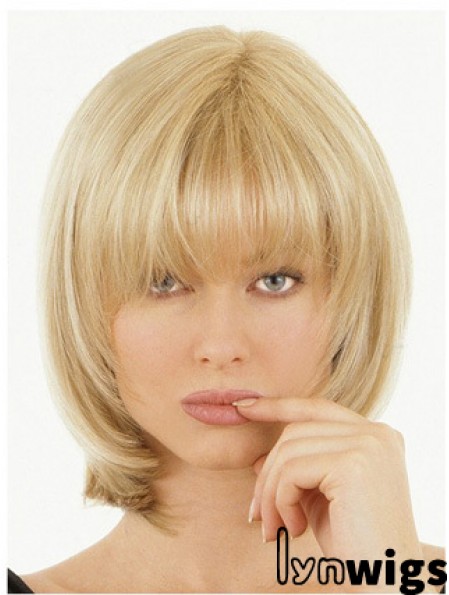 Half Wigs With Remy Human Hair Straight Style Blonde Hair Toppers Hairpieces