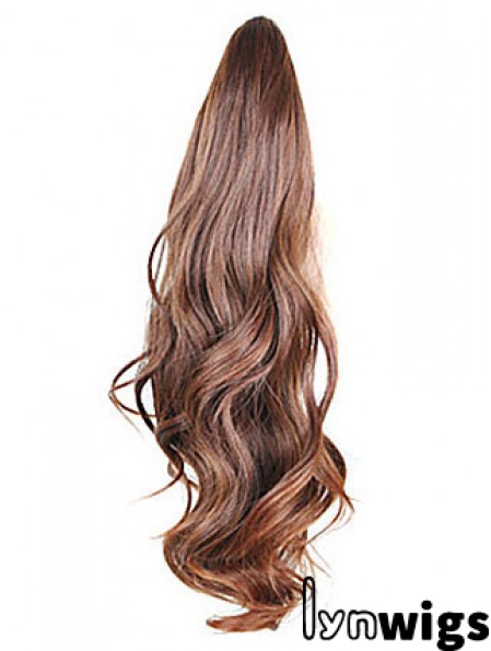 Style Wavy Brown Ponytails