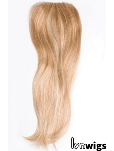 Cheapest Blonde Straight Remy Human Hair Clip In Hairpieces