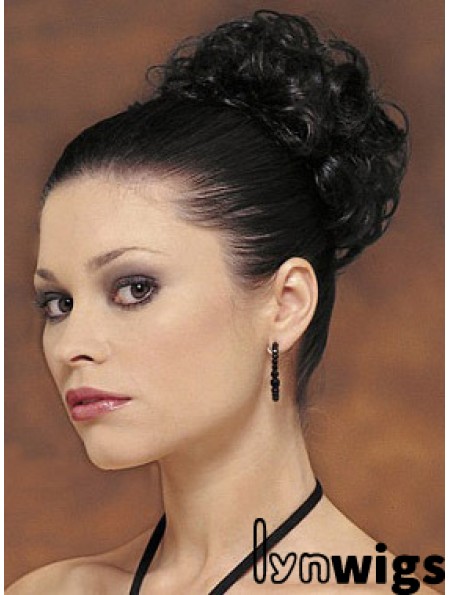 Black Big Bun Hair Piece