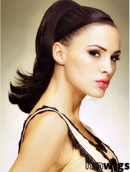 No-Fuss Auburn Straight Synthetic Clip In Hairpieces